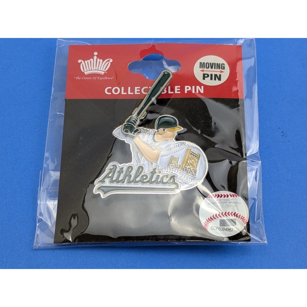 Oakland Sacramento A's Athletics Collectible Moving Enamel Pin Official MLB